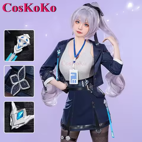 CosKoKo Bronya Zaychik Cosplay Game Honkai Impact 3 Costume Extraordinary Attitude Uniforms Hallowee