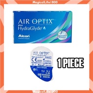 (1 Piece) Alcon Air Optix Plus Hydraglyde Monthly Silicone Hydrogel Clear Contact Lens