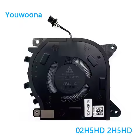 New ORIGINAL Laptop Cpu Cooling FAN FOR Dell Alienware X15 R1 02H5HD