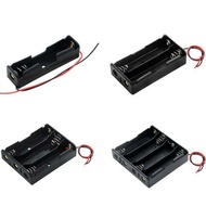 DIY Plastic 18650 Battery Box Storage Case Good quality 1 2 3 4 Slot Container Hard Case Wire Lead for 18650 3.7V Battery