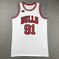 《Chicago Bulls91No. Final Edition Rodman Embroidered Basketball Jersey》Chicago Bulls NBA Finals Bask