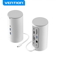 Vention 12 In 1 Gen USB C HUB Dual Thunderbolt 4รองรับ HDMI USB 3.0พร้อม Power Adapter Docking Stati