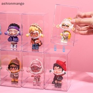 【AMSG】 Stackable Acrylic Mystery Box Storage Display Frame Single Transparent Doll Box Display Stand Case Dust Proof Toys Collectible Artcrafts Boxes Hot