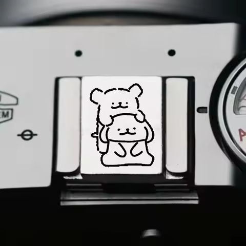 Camera Hot Shoe Cover Shutter Button Cute Cartoon Cap for Canon Nikon Sony Fuji XT5 XM5 XT50 XT4 XT3