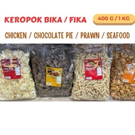 Bika chocolate Pie Seafood,Prawn,Cuttlefish,Bika Keropok,Crackers Udang,Sotong Snack