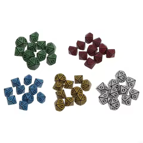 10Pcs 10 Sided D10 Playing RPG Party Acrylic Games Dices Funny Family Pub Club Game Accessories R9CE