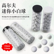 New Product#10mm/14mm Golf Mini White Ball Solid Ball High Resilience Simulation Golf Toy Ball