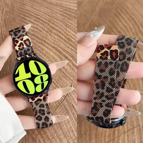 Milanese Loop Strap For Samsung Galaxy Watch 4/5/6/7 44mm 40mm Band Magnetic Metal Bracelet Galaxy W