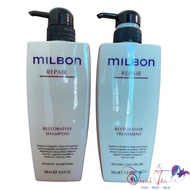 [ NA ] Milbon Repair Restorative Shampoo and Conditioner 500mlx2