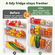 fridge organizers PET Transparent Refrigerator Organizer Can Save Space Container food storage box
