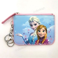 Disney Frozen Princess Sister Elsa &amp; Anna Ezlink Card Pass Holder Coin Purse Key Ring