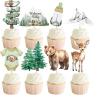 Biarkan Pengembaraan Bermula Hiasan Kek Cupcake Pengembaraan Menanti Hiasan Kek Baby Shower Biarkan 