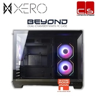 XERO BEYOND Dual-Chamber M-ATX PC Case -Black/White (With 3ARGB Fans)