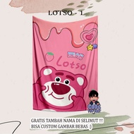 LOTSO CHILDREN'S BLANKET - Lotso character blanket - cute blanket - Lotso adult blanket - toy story 