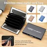 Credit Card Holder, Anti RFID Stainless ID Cardholder, Business Slim 6/10 Slots Debit Box Travel For