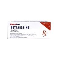 RITEMED RITEMED Betahistine 16mg Tablet Sold Per Piece [PRESCRIPTION REQUIRED]