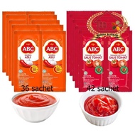 (42/36 sachet) ABC Saus Tomat Sachet Pedas Per 3 Renteng sambal soimah extra Masakan Sauce Botol Sao