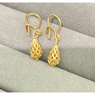 Titanium water drop earrings, anti-fade and rust-free
