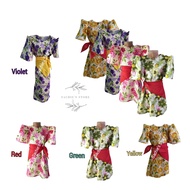 Floral Designs Traditional/ Filipiniana Dress for Girls