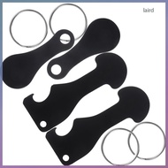 4Pcs Portable Metal Shopping Trolley Token Keychain Black Cart Token Opener for Shopping laird