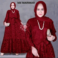 Baju Brukat Ukuran Jumbo L - 5XL Gamis Pesta Big Size Jumbo Ld 140 130 120 Terbaru Maxi Dress Wanita