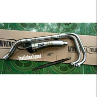 Full system Racing exhaust kawasaki Ninja 250 fi r25 CBR 250 R9 H2 custom fullstainless neck Semi Wo