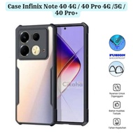 Fusion Armor Case Infinix Note 40 4G 40Pro 4G 5G 40Pro+ Shockproof Transparent Cesing Kesing Cover H