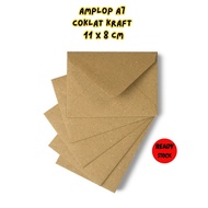 Envelope aesthetic brown kraftA7 envelope mini