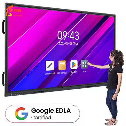 Wholesale Smart TV Multi Points Lcd Monitors All in One In frared Touch Screen 65 75 Inch Interactiv