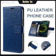 Bracket Design Card Holder Phone Case PU Leather Wallet Storage Case Compatible For Realme V60 Pro P