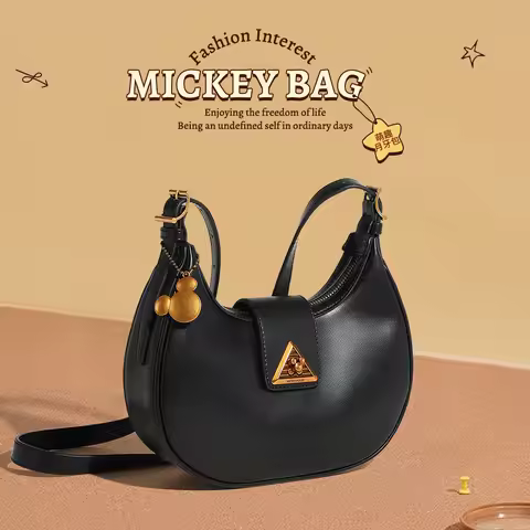 Genuine Disney Purses And Handbags Original Case Mickey Urban Commuter Ladies Temperament Small Squa