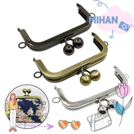 MIHAN Purse Clasp Frame, Metal Vintage Purse Frame Kiss Clasp, Bag Making Bag Kiss Clasp Lock DIY Cr