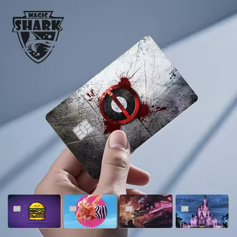 100% New Pretty Lady Spider Leopard Castle Coffee PVC Matte Cover Sticker Film Skin for Debit Credit