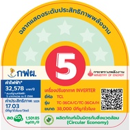 TCL แอร์อินเวอร์เตอร์ 4 ทิศทาง+ฝังฝ้า รุ่นใหม่ปี 2025 ขนาด 18000 - 41000 บีทียู WIFI