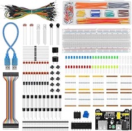 Electronics Basic Starter Kit for Arduino, 830 tie-Points Breadboard with Power Supply, More Than 40