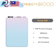 Orsen Eloop E48 Powerbank 10000mAh QC 3.0 PD 20W Skrin LED Indicator Powerbank Type C Fast Charging 