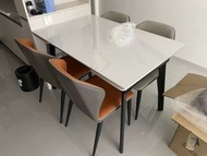 👑👑折疊簡約家用可伸縮客廳岩板餐桌👑👑