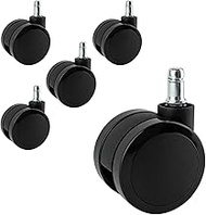 Office Chair Casters Replacement 60mm (2.36")，Heavy-Duty Chair Wheels for Herman Miller Aeron, Embod