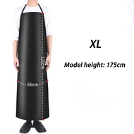 Waterproof Labor Apron Aquatic Products Lengthened Apron PVC Leather Oil-Proof Apron for Restaurant
