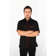 KEMEJA ED30 Rennes Abstract By Nala Store Men's Short Sleeve Shirt