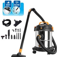 Electrolux เครื่องดูดฝุ่น 3in1 เครื่องดูดฝุ่นอุตสาหกรรม2000W 19Lเครื่องดูดฝุ่น ดูดน้ำ เป่าลม ถังสแตน