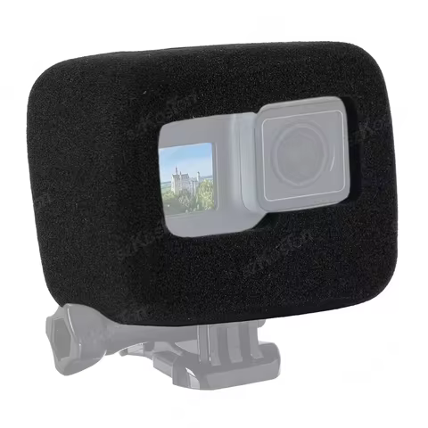 for GoPro Hero 13 12 11 10 Windshield Wind Foam Cover Sponge Noise Reduce Black Windproof Case for G