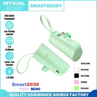 Minimalis powerbank mini 2in1 smartberry / powerbank mini / powerbank