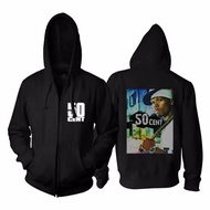 50 Cent Hoodie Jacket Hip Hop Rap Rapper Hoodie Zipper Cotton Fleece New Zipper Hoodie
