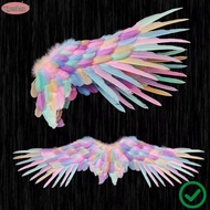 XUESHAN Angel Wings, Realistic Unisex Black Devil Wings, Foldable Lightweight White Swallow Wings