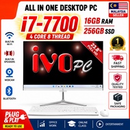 🔥IVOpc🔥All in One PC i7-7700 16gb ram  22" 24" Desktop PC all in one 一体机电脑 台式一体机