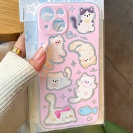 HP Latest Aesthetic Cat Girl Casing Oppoeno 14F R A5 A5x A3x A5i A3X Reno 13F A5 Pro 10 Pro Plus 12F