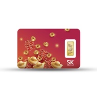 SK Jewellery 發發發發 Huat To The Max 999 Pure Gold Bar (0.2g)