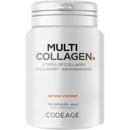 Codeage Multi Collagen Peptides Capsules, Types I, II, III, V & X, Grass-Fed & Hydrolyzed Bovine Col