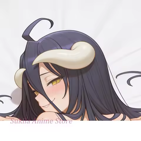 Dakimakura Anime Albedo Body Pillow Cover Double-sided Print Life-size Pillowcase